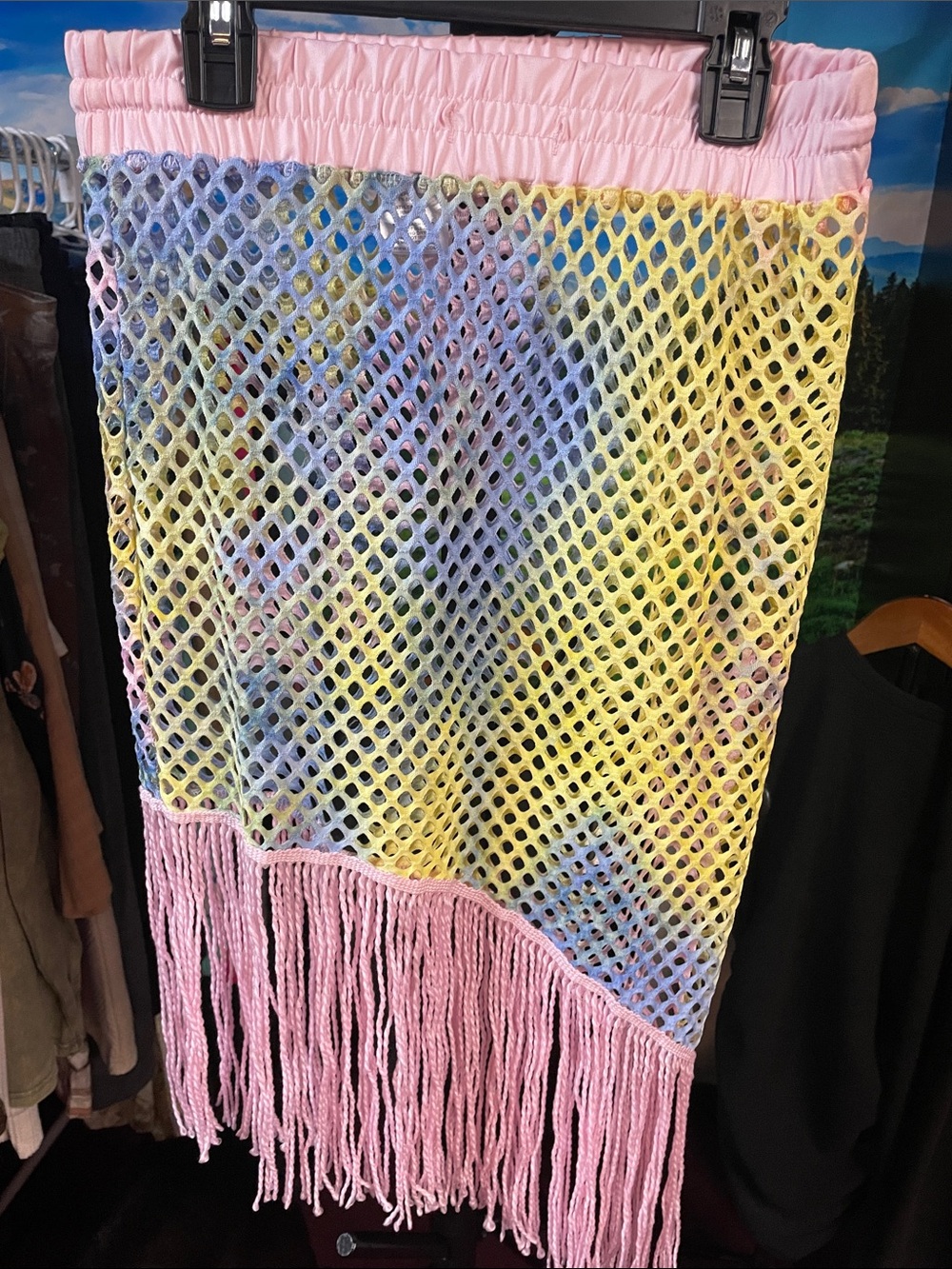 Beach cover up skirt